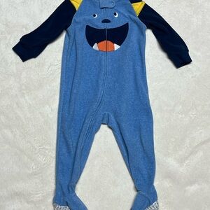 Carter's Blue and Yellow Monster Footie